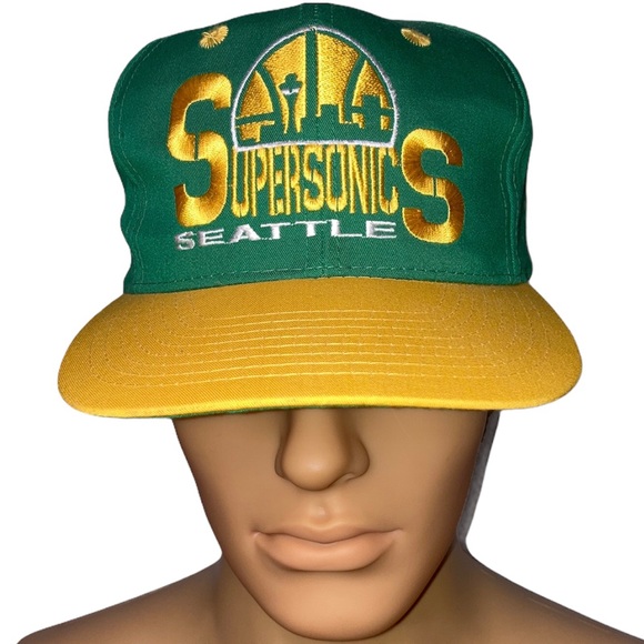 Seattle SuperSonics 90s GCC Snapback NBA rare cap hat - Picture 1 of 4